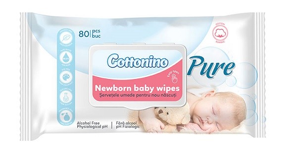 Vlhčené ubrousky Cottonino Baby 80ks - Kosmetika Dětská hygiena Vlhčené ubrousky